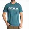 Heathered Teal - White